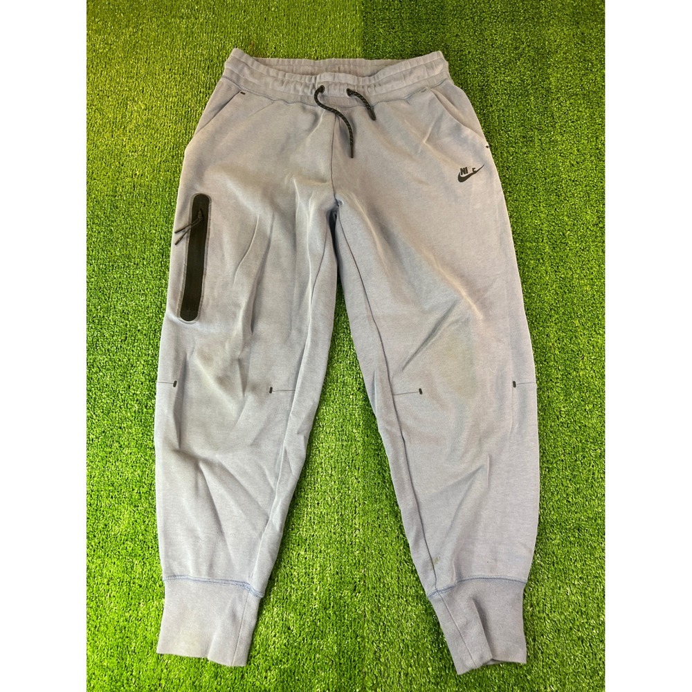 Nike Tech Fleece Jogger Pants Womens Light Blue Drawstring Athletic Sweatpants M